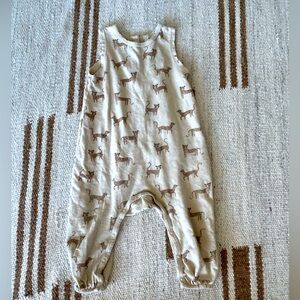 Rylee + Cru Cheetah Romper 6-12M